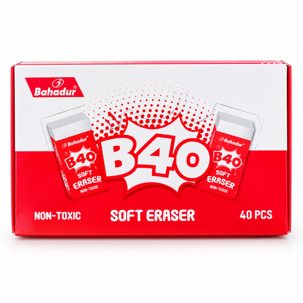 Bahadur B-40 Soft White Eraser