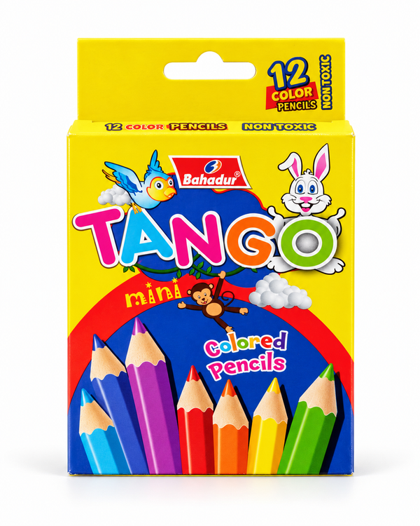 Bahadur Tango Mini 12 Colour Pencils – Half Length Box