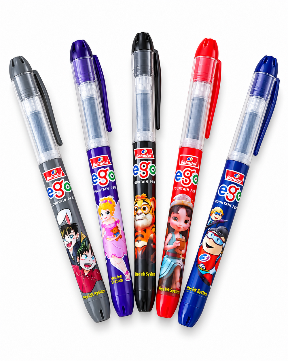 Bahadur Ego 402 Fountain Pen – Character Print for Kids