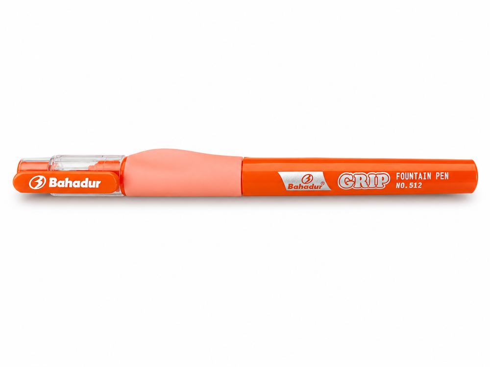 Bahadur Grip 512 Fountain Pen with Iridium Tip & Ink Pump