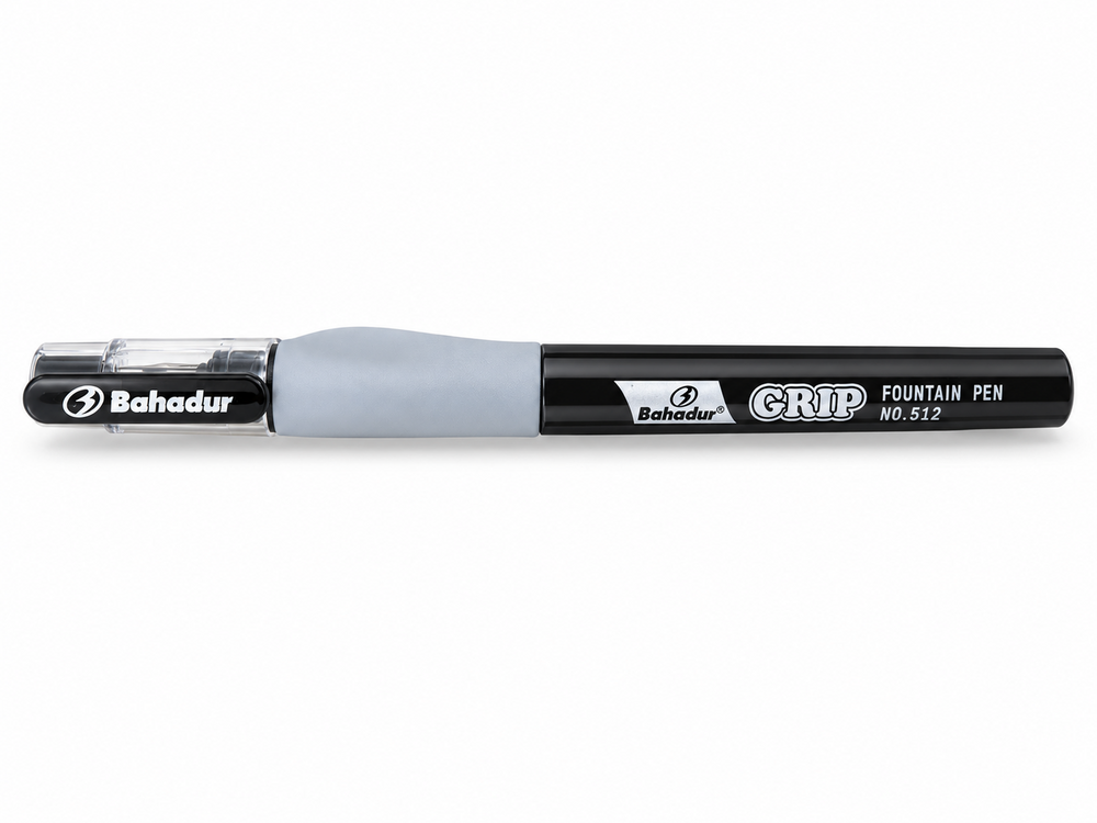Bahadur Grip 512 Fountain Pen with Iridium Tip & Ink Pump
