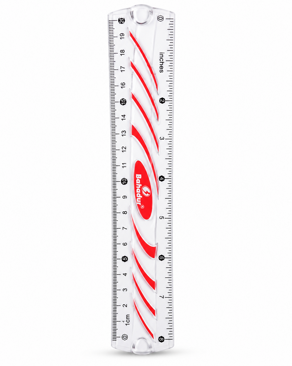 Bahadur 8 Inch Transparent Scale (20 cm) – Art No. 801
