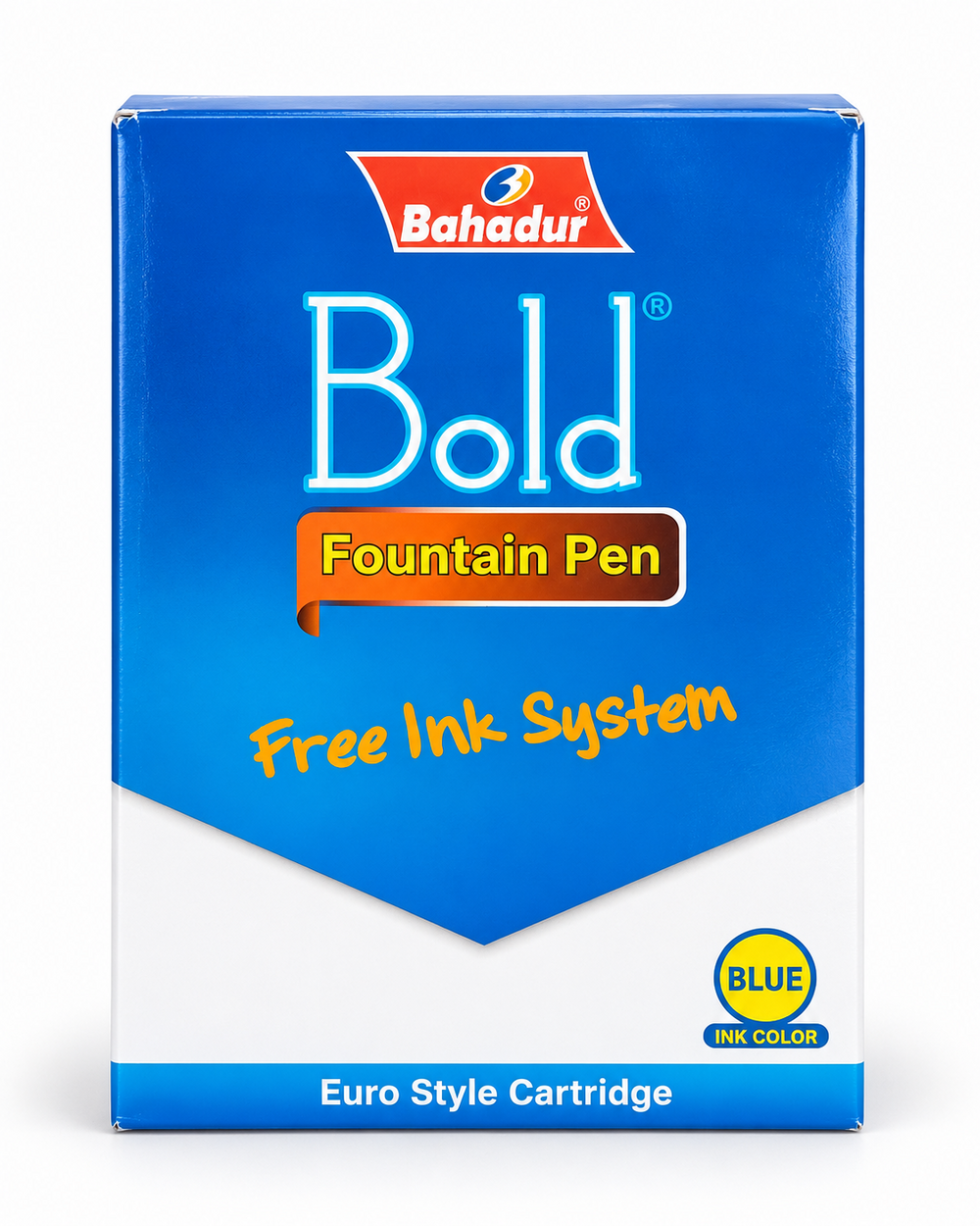 Bahadur Bold 505 Fountain Pen with 2 Ink Cartridges