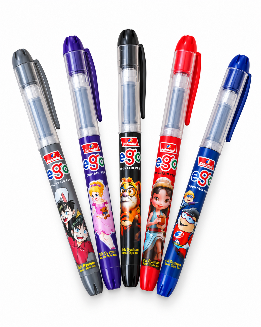 Bahadur Ego 402 Fountain Pen – Character Print for Kids