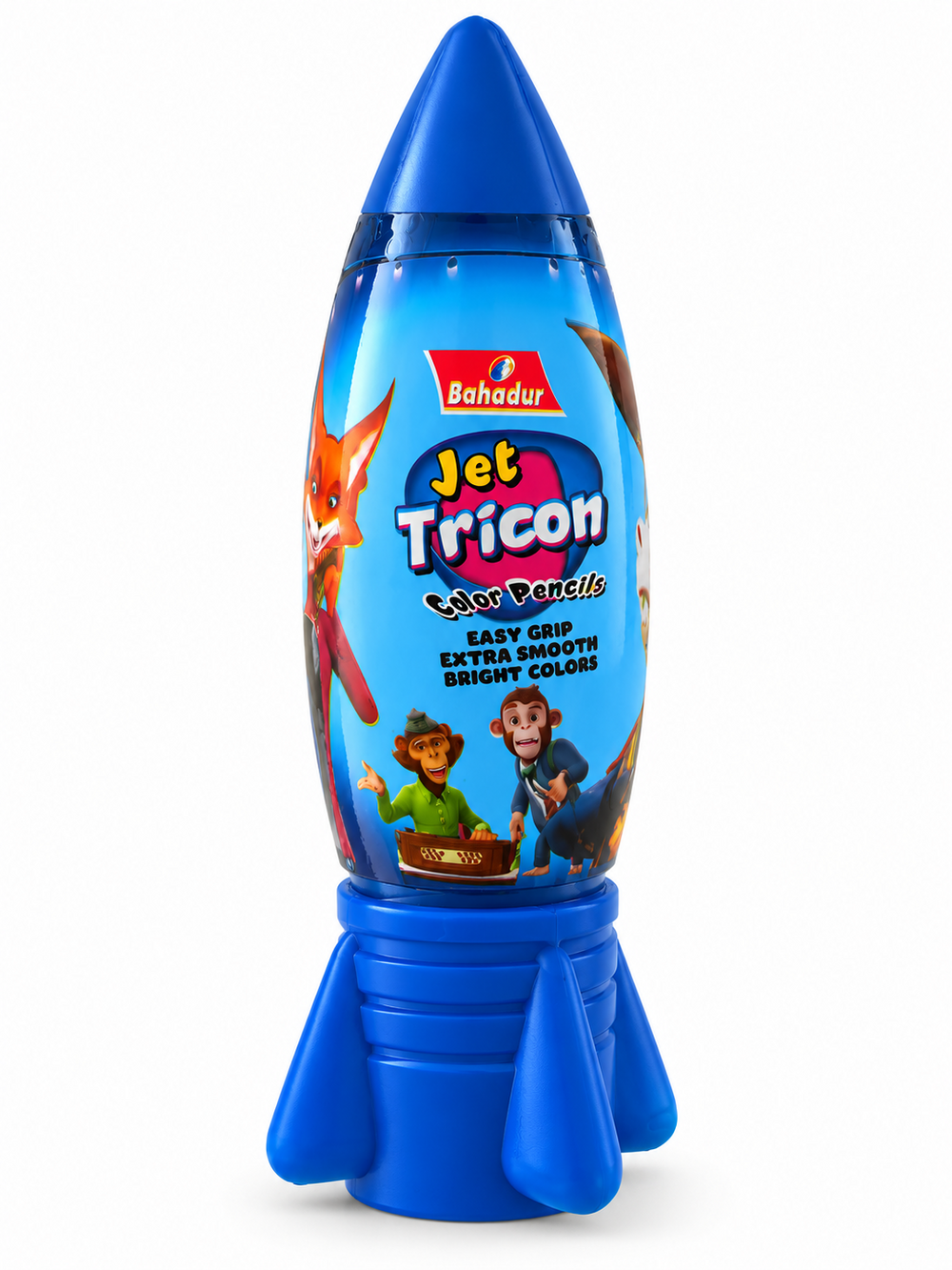 Bahadur Jet Tricon Colour Pencils – Half, Rocket Case