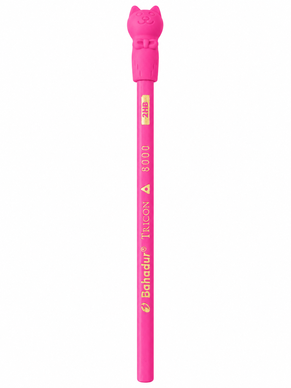 Bahadur Tricon Kitty 8000 Pencils with Kitty Eraser – Jar