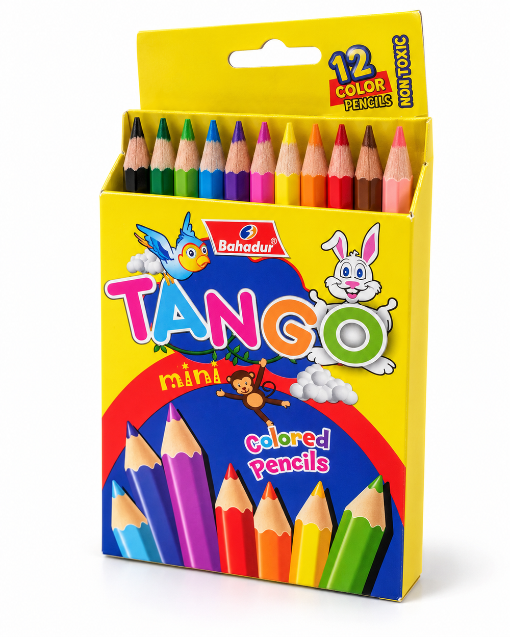 Bahadur Tango Mini 12 Colour Pencils – Half Length Box