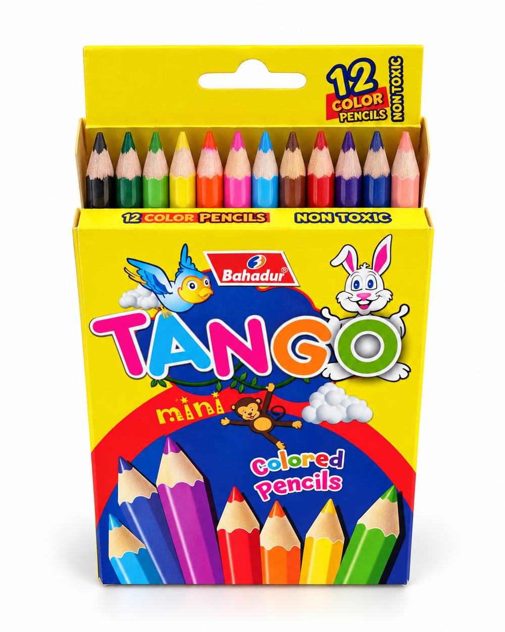 Bahadur Tango Mini 12 Colour Pencils – Half Length Box