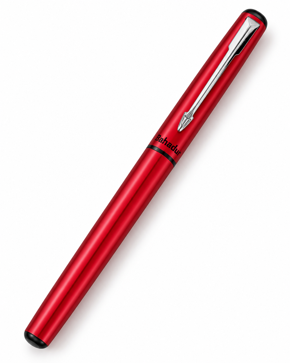 Bahadur 266 Fountain Pen – Slim Glossy Barrel with Steel Clip