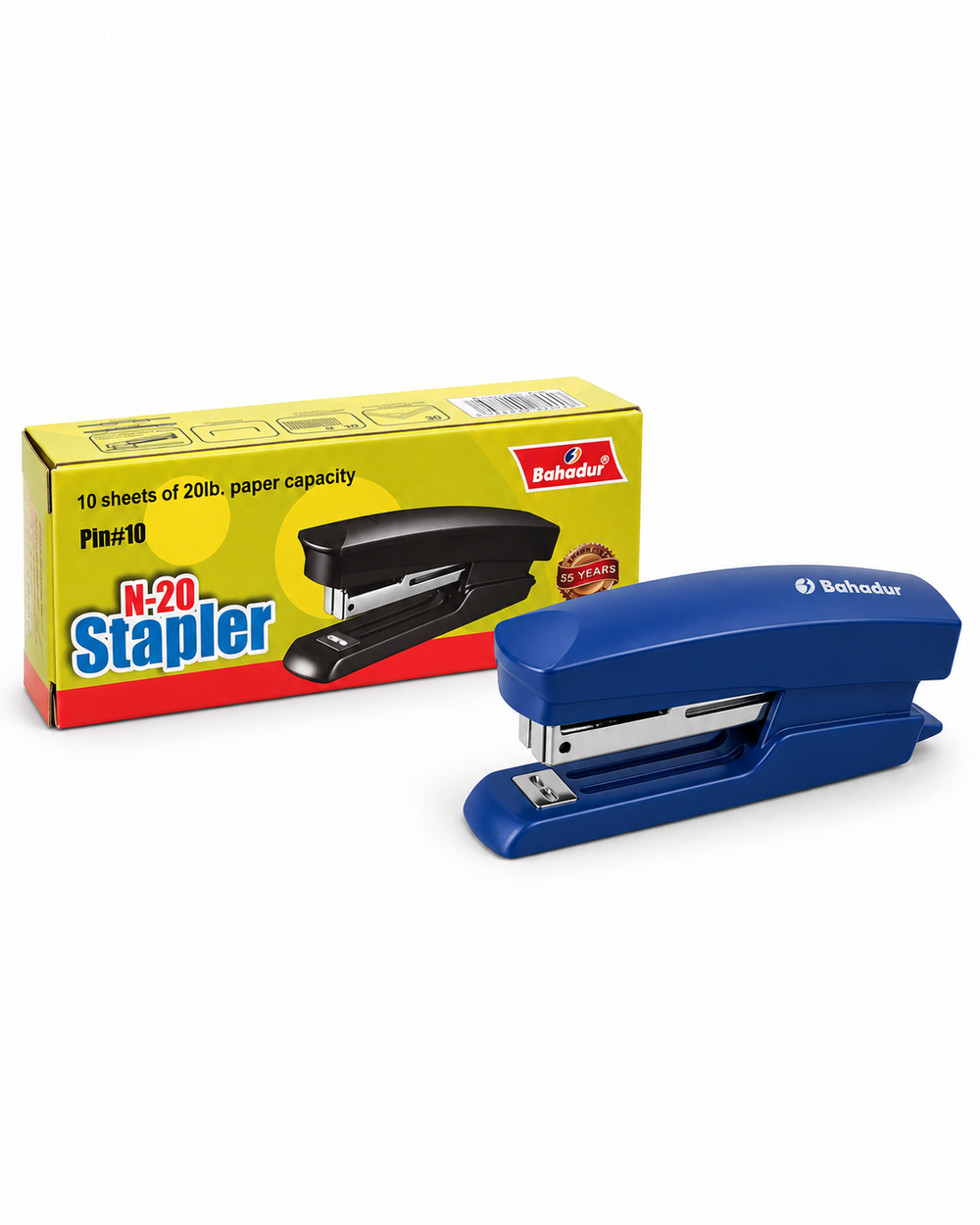 Bahadur N-20 Stapler – Black, No. 10 Staples