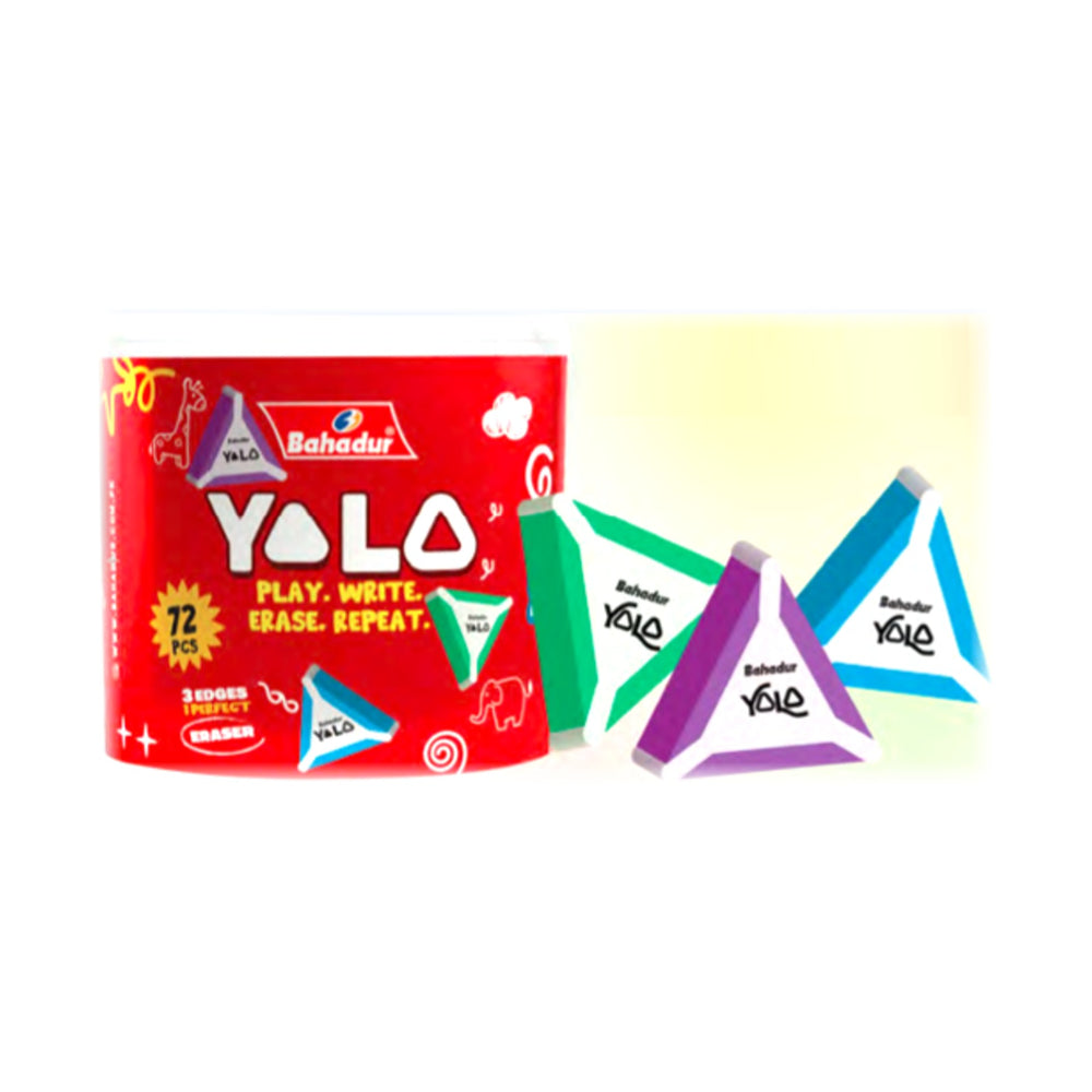 Bahadur B 272 yolo triangle erasers – catalog photo