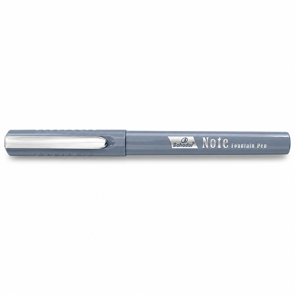 Bahadur Note 517 Fountain Pen – Chrome Clip