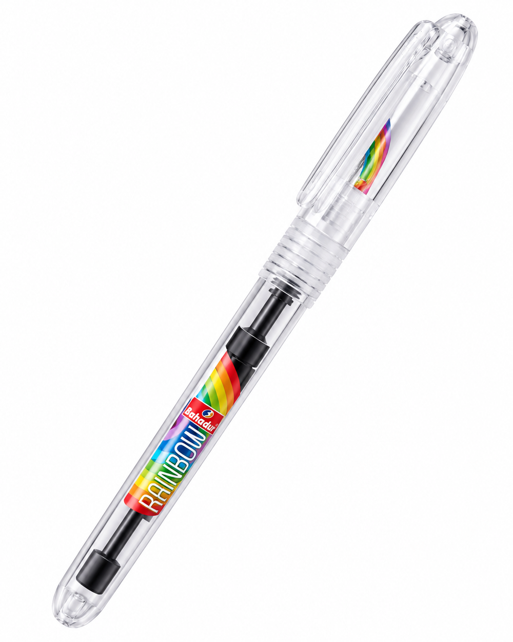 Bahadur Rainbow 526 Fountain Pen – Transparent Demonstrator