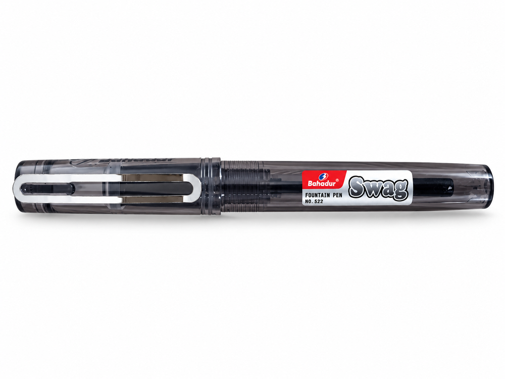 Bahadur Swag 522 Fountain Pen – Translucent Body, Soft Grip