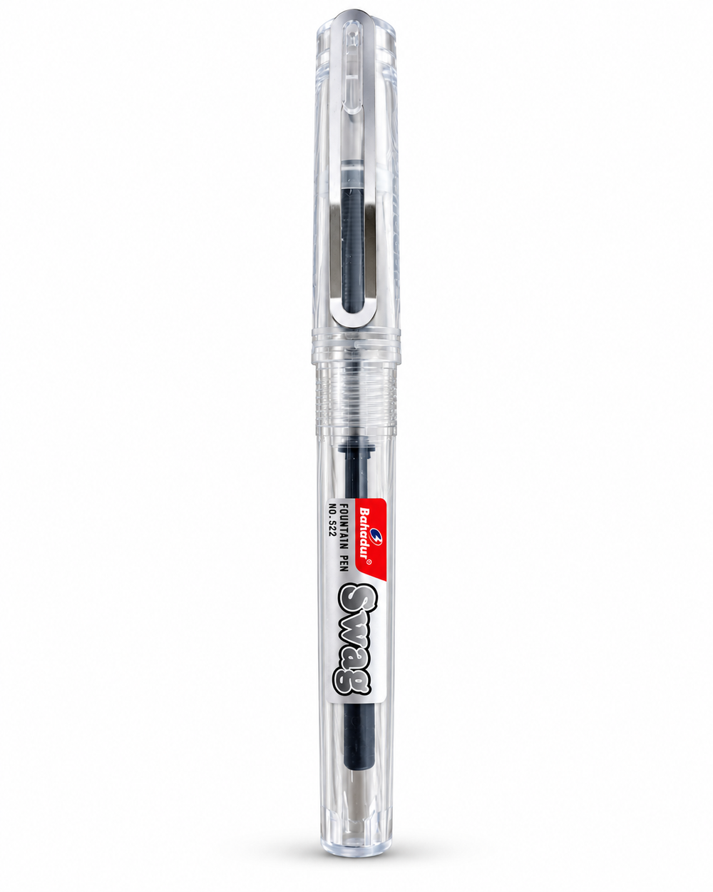 Bahadur Swag 522 Fountain Pen – Translucent Body, Soft Grip