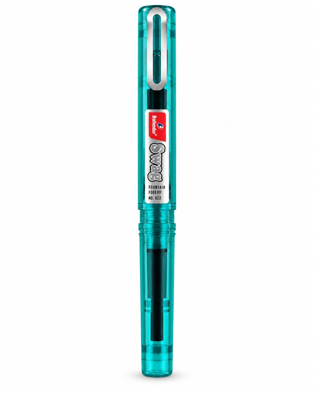 Bahadur Swag 522 Fountain Pen – Translucent Body, Soft Grip