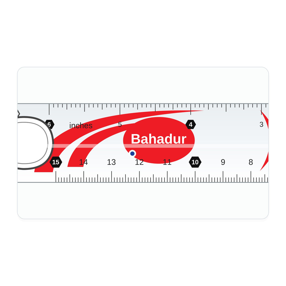 Bahadur 12 Inch Transparent Scale (30 cm) – Art No. 901