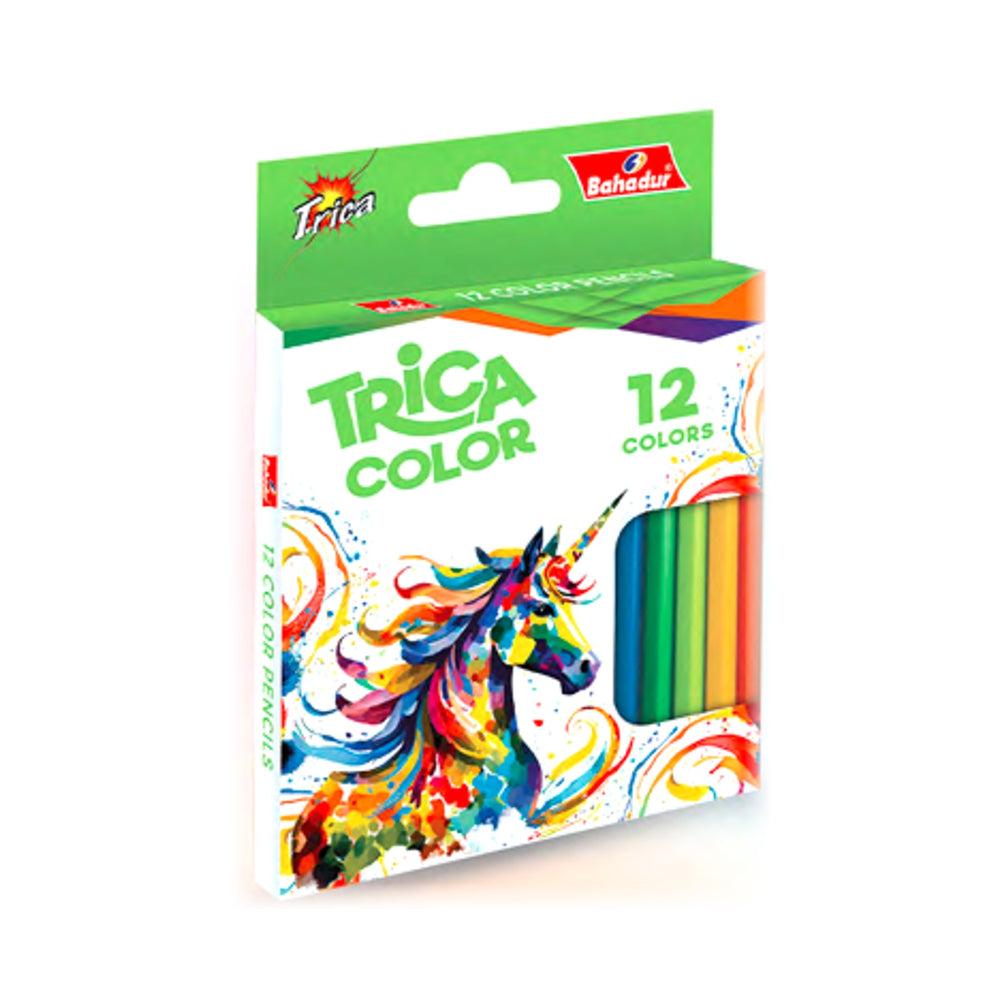 Bahadur trica 12 colour pencils half length – catalog photo