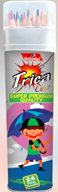 Bahadur Trica 24 Colour Pencils – Tin Jar