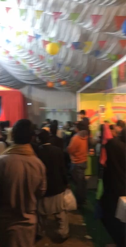 The kids' tent was buzzing!